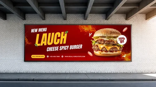 Minimalist Urban Mockup with Blank Billboard Design