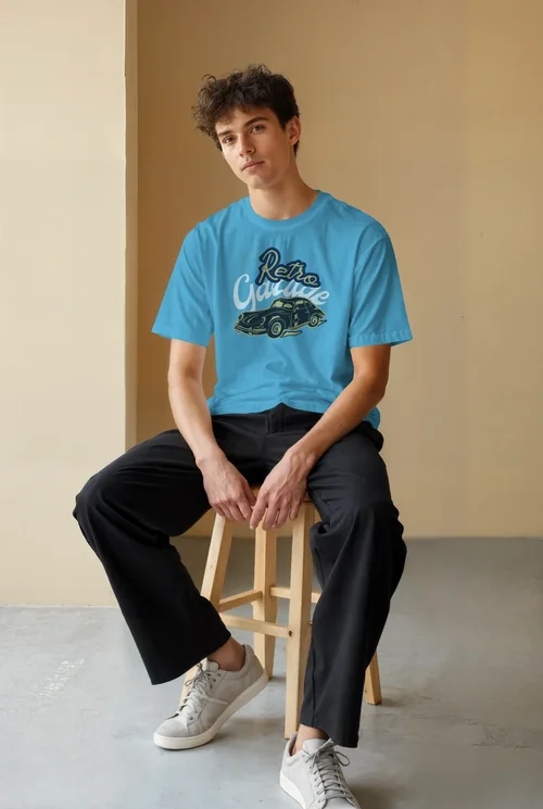 Stylish T-Shirt Mockup with Soft Background Colors