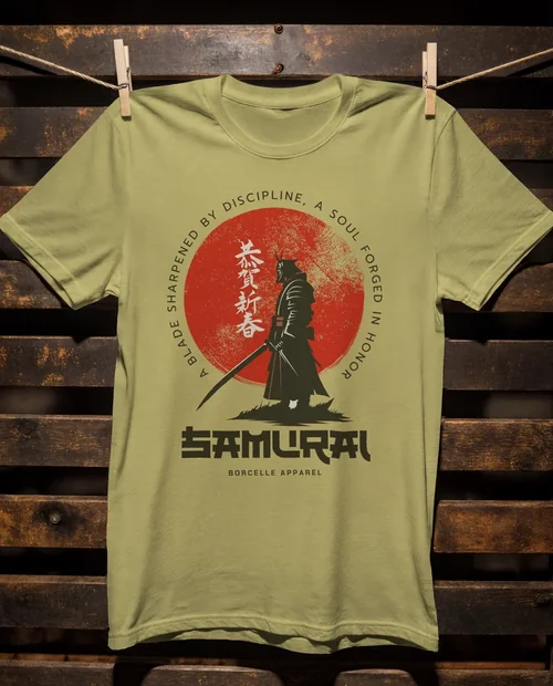 Rustic T-Shirt Mockup on Clothesline