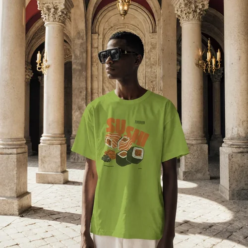 Elegant Mockup of T-Shirt Against Rich Background Colors