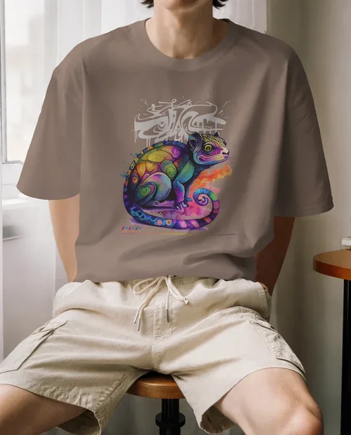 Stylish T-Shirt Mockup with Young Male Model