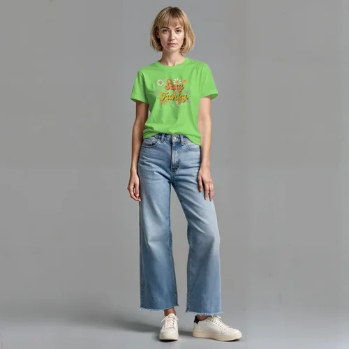 Stylish T-Shirt Mockup with Soft Gray Background and Colors