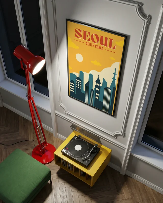 Modern Mockup Poster of Cozy Interior Design