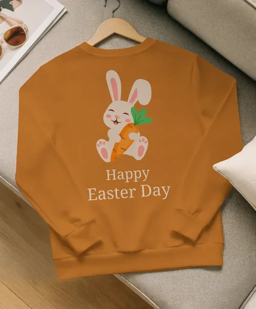 Minimalist Sweatshirt Mockup in Cozy Interior Scene