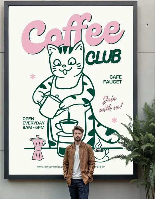 Modern Minimalist Billboard Mockup for Urban Posters