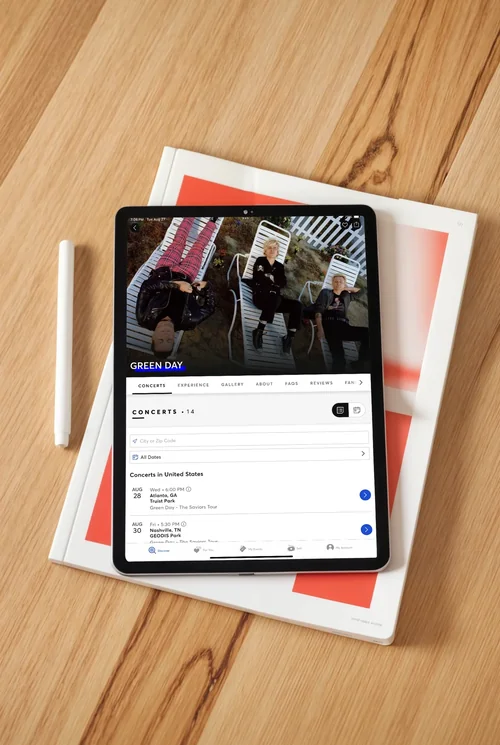 Minimalist iPad Mockup with Clean White Screen