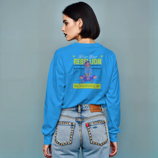 Stylish Sweatshirt Mockup for Trendy Fashion Showcase