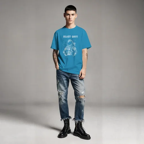 Stylish Mockup of T-Shirt with Soft Gray Background