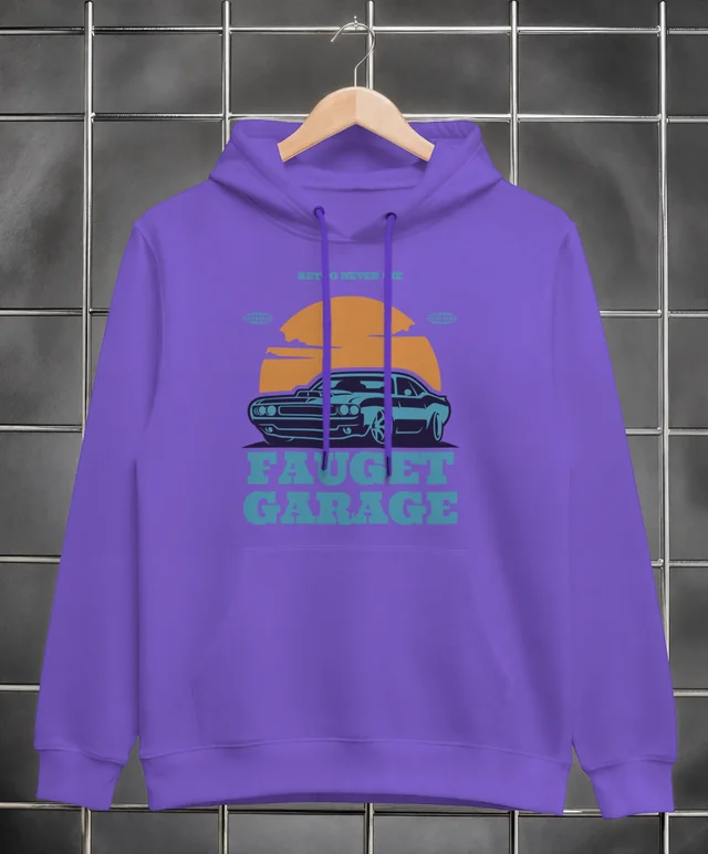 Stylish Hoodie Mockup on Industrial Style Backdrop