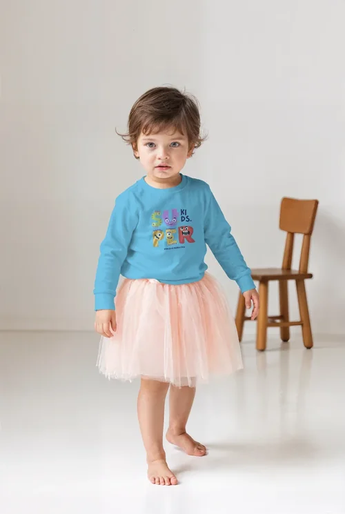 Charming Sweatshirt Mockup for Kids in Bright Setting