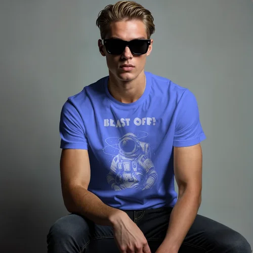 Stylish T-Shirt Mockup with Soft Gray Background and Colors