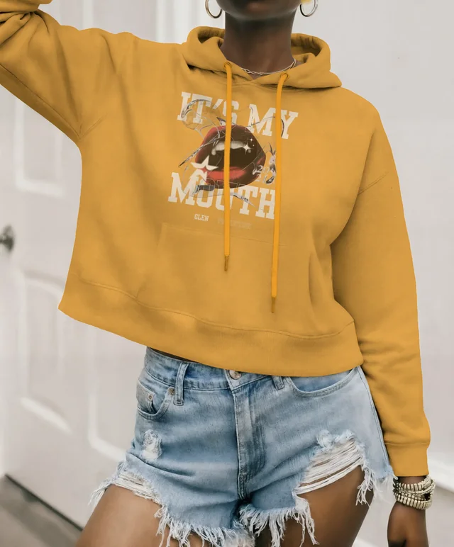 Stylish Hoodie Mockup of a Confident Young Woman