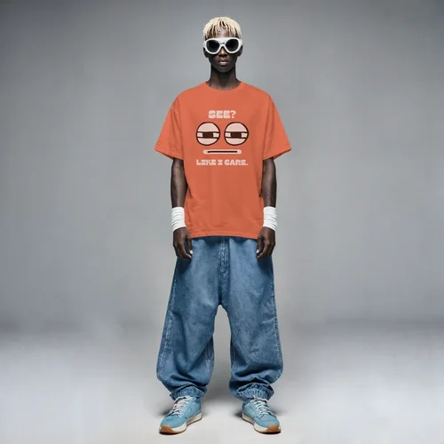 Stylish T-shirt Mockup with Gray Background and Soft Colors