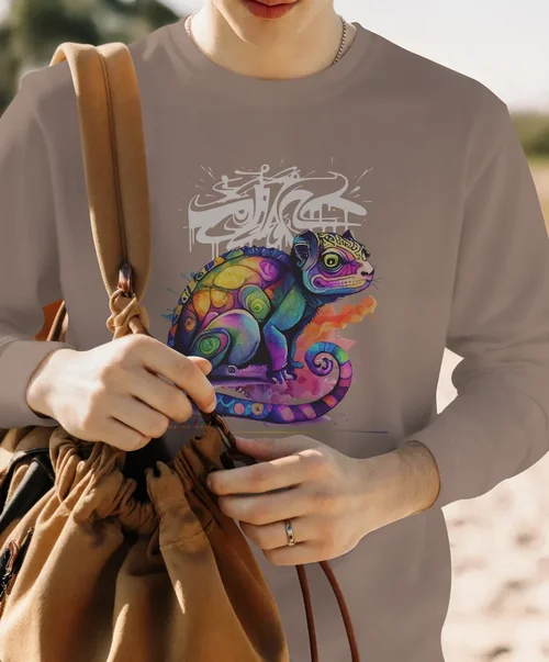 Stylish Sweatshirt Mockup for Young Adults Outdoors