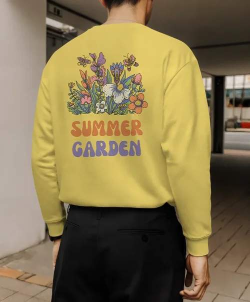 Stylish Mockup of a Man in a Sweatshirt in Urban Setting