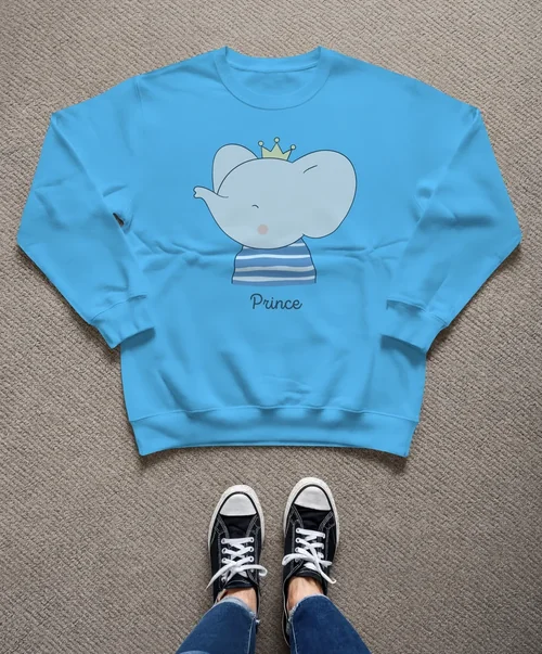 Stylish Mockup of a Casual Sweatshirt Flat Lay