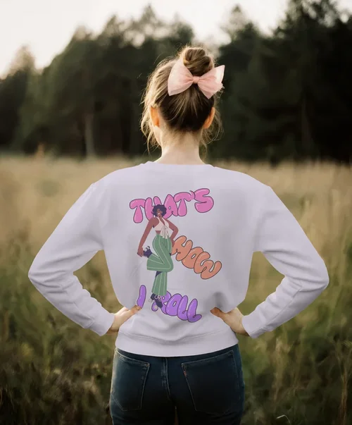 Cozy Sweatshirt Mockup in Serene Outdoor Setting