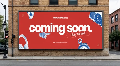 Urban Billboard Mockup on Textured Brick Wall