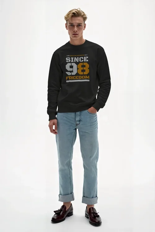 Stylish Mockup of a Young Male in Sweatshirt