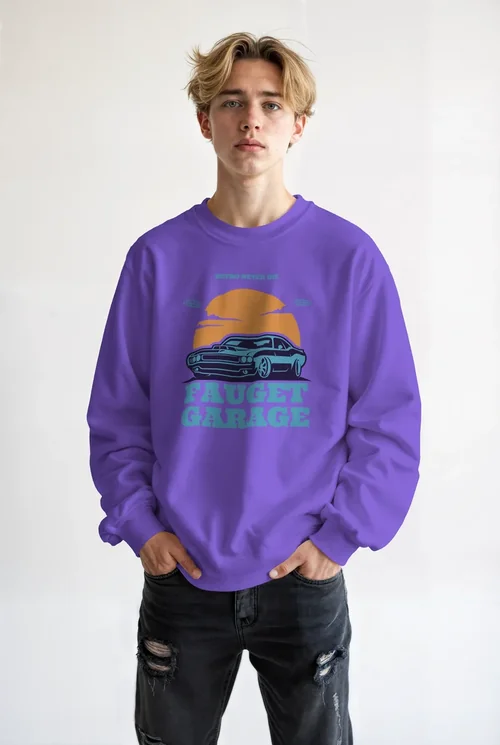 Stylish Mockup of a Young Male in Sweatshirt