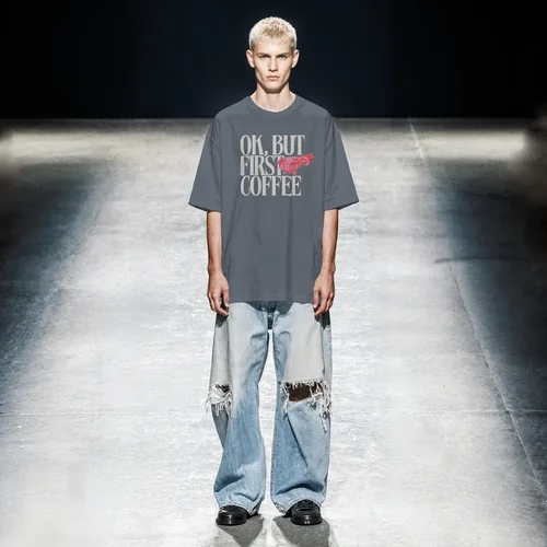 Stylish T-Shirt Mockup with Dramatic Background Colors