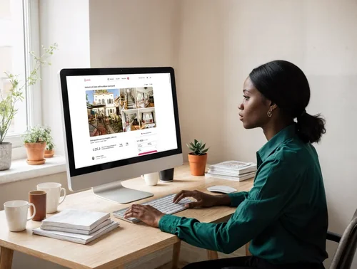 Modern iMac Mockup in a Serene Workspace