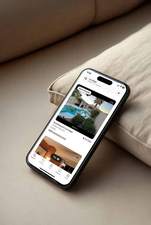 Black iPhone 16 Pro Max Mockup on Textured Surface