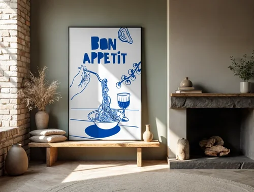 Serene Mockup Poster with Soft Green Background and Colors