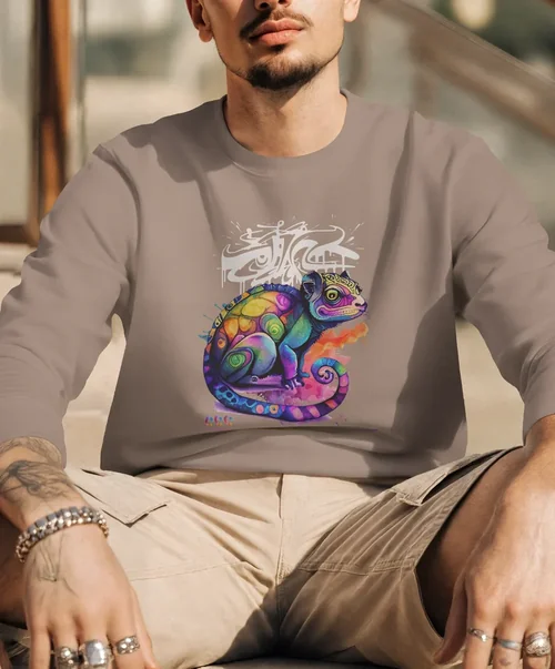 Stylish Mockup of a Young Man in a Sweatshirt