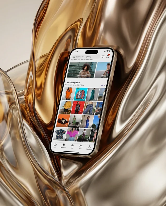 Sleek iPhone Mockup Against Luxurious Liquid Background