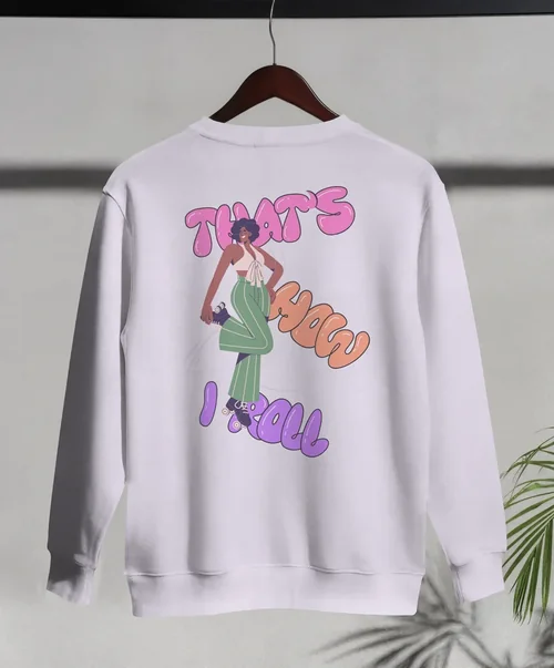 Elegant Mockup of a White Sweatshirt on Hanger