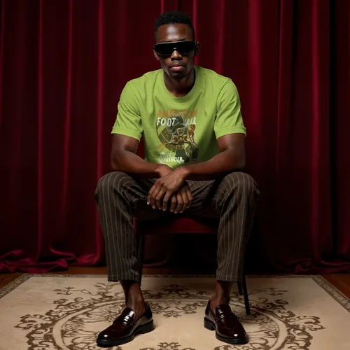 Stylish Mockup of T-Shirt with Elegant Red Background