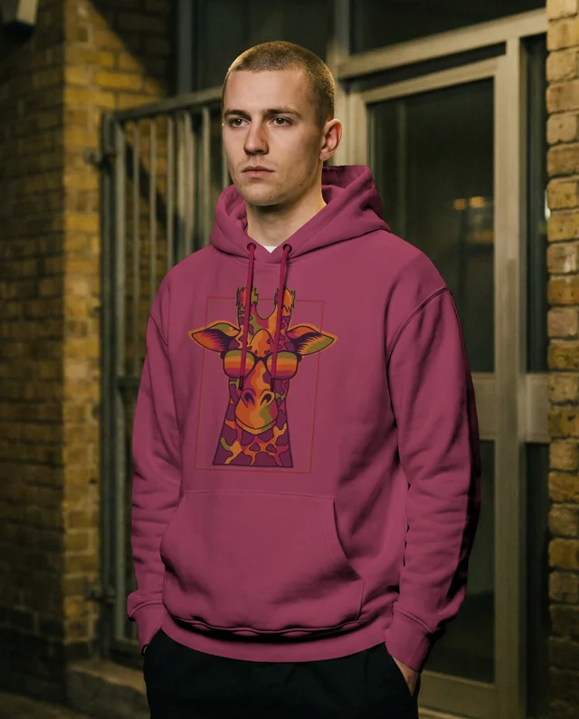 Urban Hoodie Mockup Featuring Young Male Model