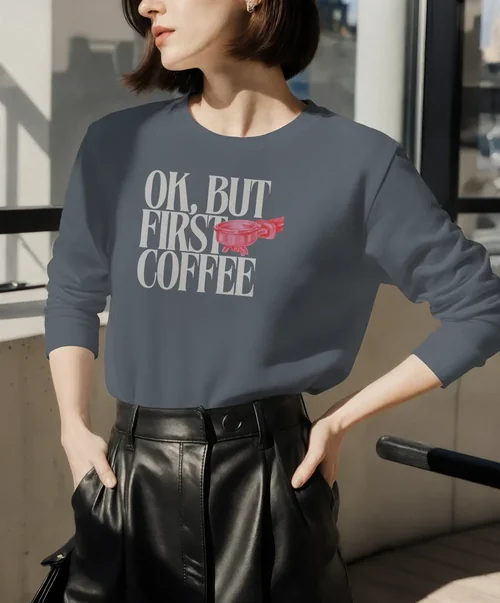 Chic Mockup of a Stylish Sweatshirt in Modern Interior