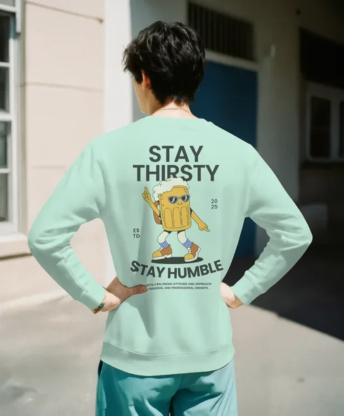 Stylish Mockup of a Young Man in a Sweatshirt