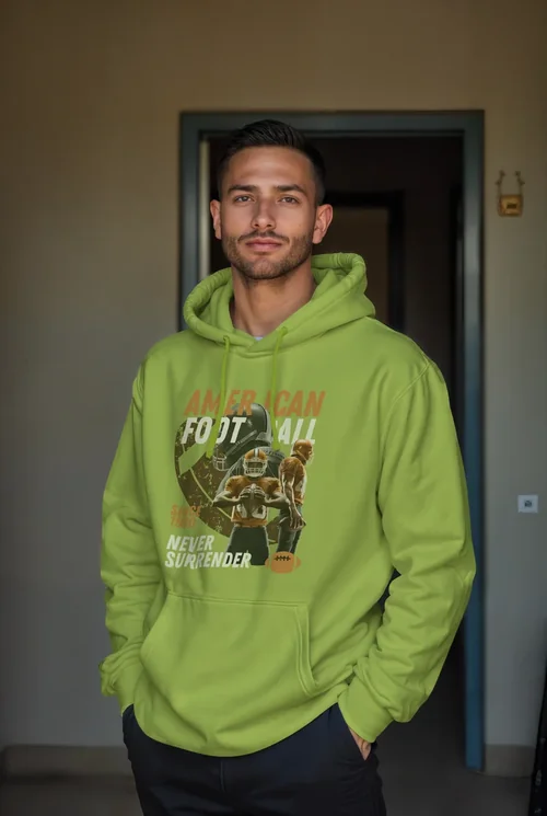 Stylish Hoodie Mockup with Warm Background Colors