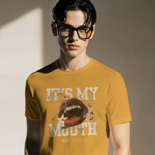 Modern T-Shirt Mockup with Soft Colors and Minimalist Background