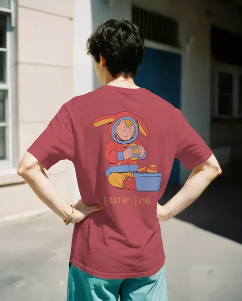 Stylish Mockup of a Casual T-Shirt in Urban Setting