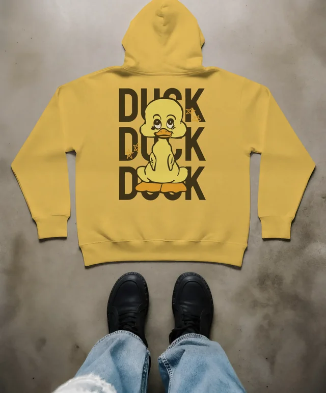 Minimalist Hoodie Mockup on Concrete Surface