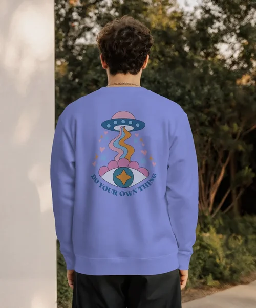 Stylish Mockup of a Young Man in Sweatshirt Outdoors
