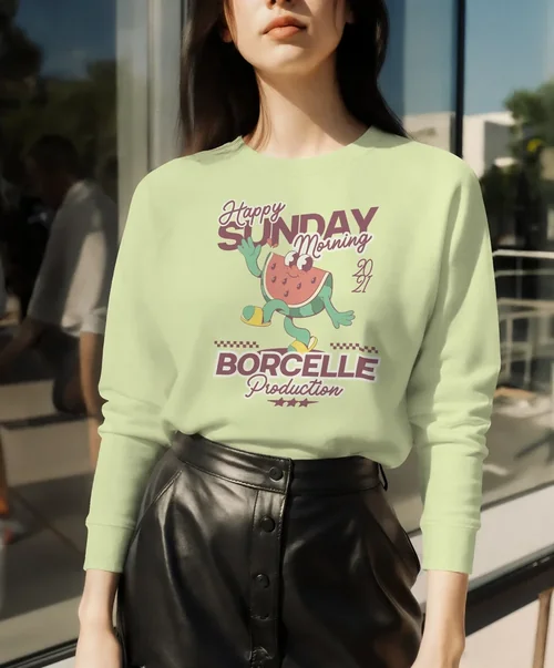 Stylish Sweatshirt Mockup in Urban Setting