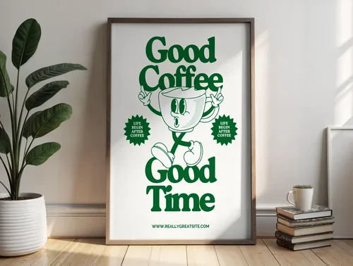 Serene Mockup Poster with Soft Colors and Natural Light