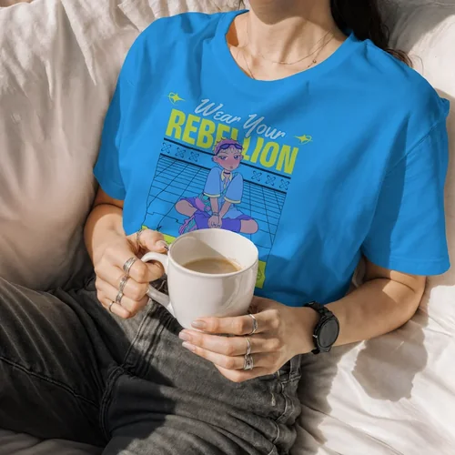 Cozy T-Shirt Mockup for Relaxed Lifestyle Vibes