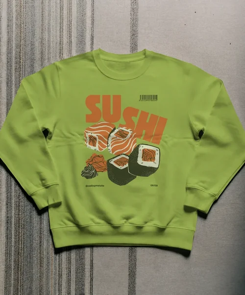 White Sweatshirt Mockup for Minimalist Design