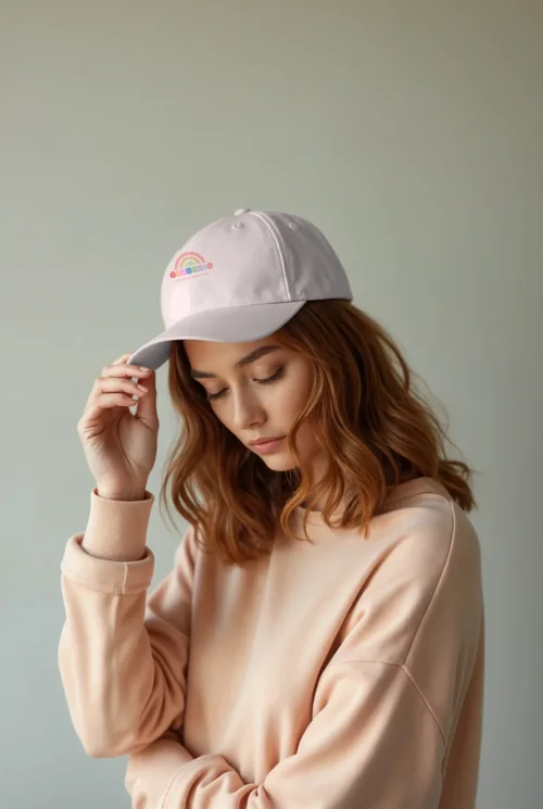 Stylish Mockup of a Young Woman in a Baseball Cap