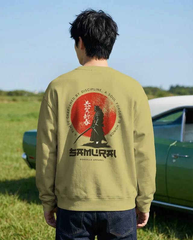 Stylish Sweatshirt Mockup in a Lush Green Field