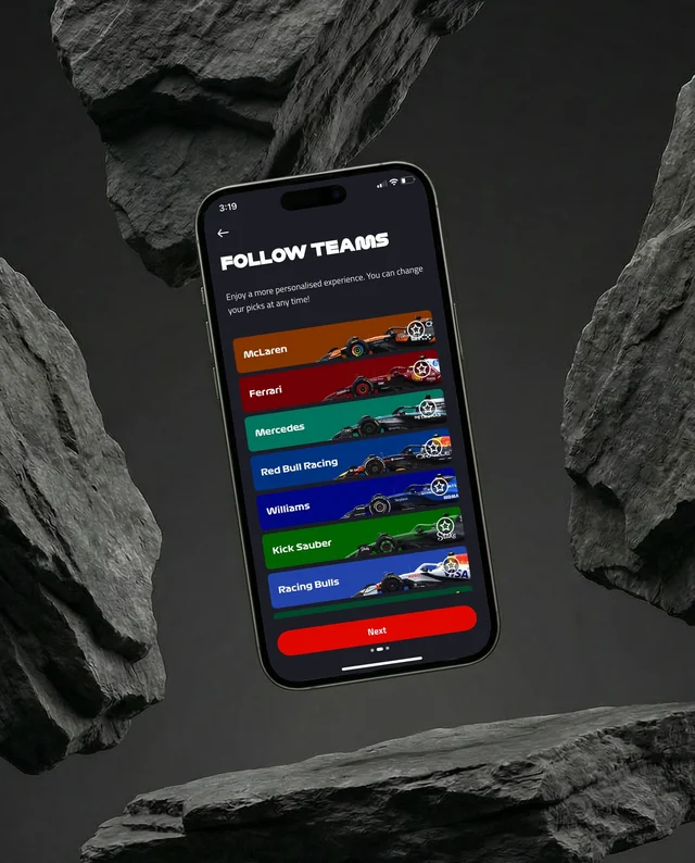 Sleek iPhone Mockup with Dramatic Background