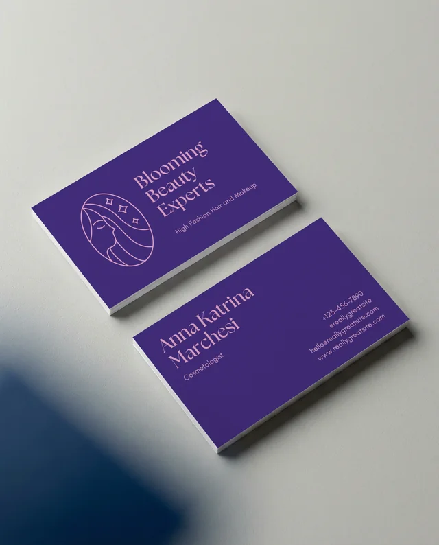 Elegant Mockup of Blank Business Cards on Gray Surface
