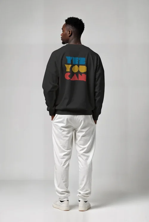 Stylish Mockup of a Casual Sweatshirt Outfit