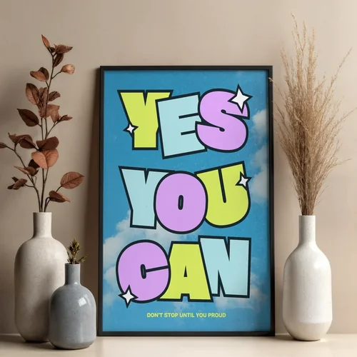 Elegant Mockup Poster with Soft Beige Background and Colors